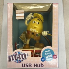 *RARO*2009 M&M's Candy USB Hub Splitter M&M Vintage Scrivania Computer Portatile