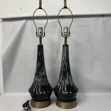 Lampada moderna danese ceramica, Knoll Herman Miller epoca metà secolo lampada luce FUNZIONA