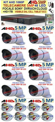 Kit 1080p videosorveglianza - 1080p,
