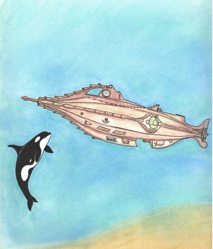 Fantascienza nautilus disegno