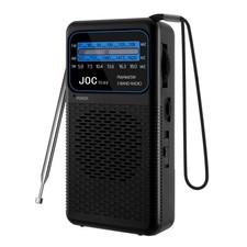 Radiolina Portatile FM/AM Radio a Pile Radiolina con Comoda Clip a Moschettone