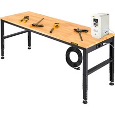 VEVOR Banco da Lavoro Officina Regolabile in Altezza 72 a 97 cm Tavolo da Lavoro