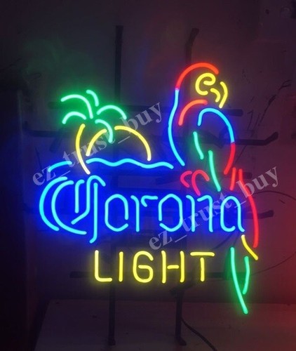 Corona light beer - light, palm