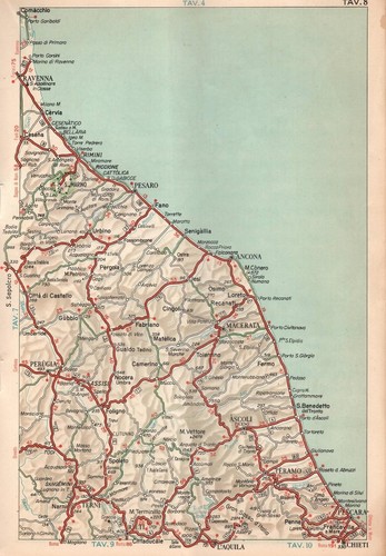 Marche abruzzo umbria carta - abruzzo,