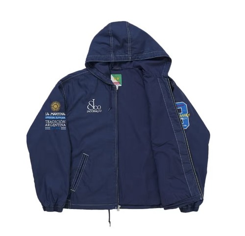 Giacca leggera con cappuccio - , e