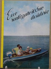 depliant jlo nautilo fuoribordo motoscafo vintage nautica mare lago barca epoca