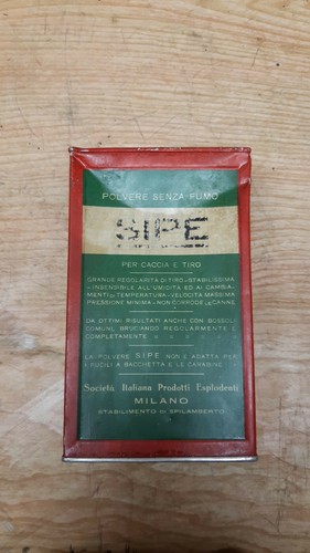 Latta polvere sparo vintage - latta,