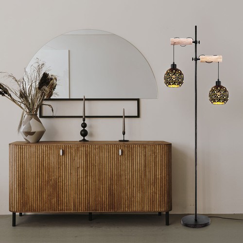 Piantana lampada wood - lampada,