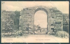 Salerno Pesto Porta Entrata Monumenti cartolina JK1271