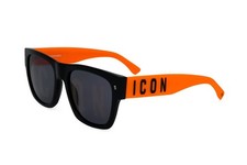 Occhiali da Sole Dsquared2 ICON 0004/S 8LZ BLACK ORANGE 55/19/145 Uomo