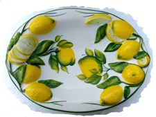 PORTAFRUTTA DECORATO A MANO IN