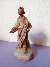Pescatore terracotta policroma
