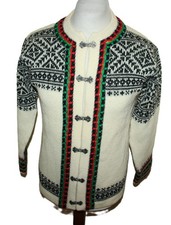 Cardigan norvegese Nordstrikk Island taglia 48 lana Fair Isle