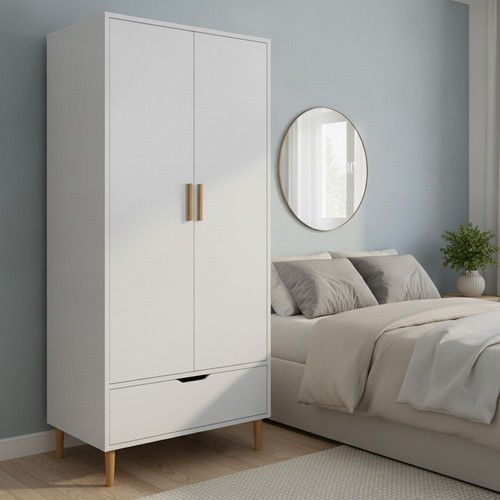 Armadio moderno bianco ante - moderno, 2