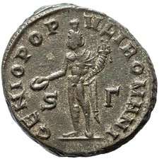 Roma, Galerio - Follis "GENIO