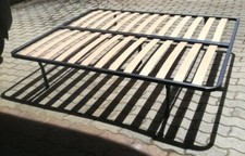 RETE LETTO MATRIMONIALE A 13 DOGHE LEGNO ,STRUTTURA METALLICA 1.60X1.90X0.32 M