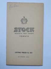 STOCK Trieste listino prezzi 03 1974 brandy whisky grappa liquore rum wine