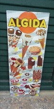 tabella algida 1984 insegna cartello gelati latta prezzi lire pubblicità epoca