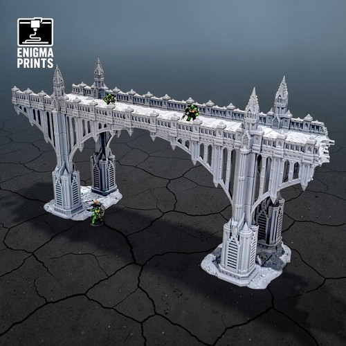 Ponte gotico rovine alto largo - ponte,