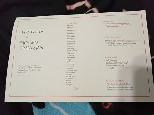 Five poems richard - five,