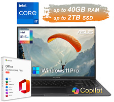 2025 ASUS Vivobook 16" computer portatile 10-core Intel i7 fino a 40 GB RAM 2 TB SSD Win Pro