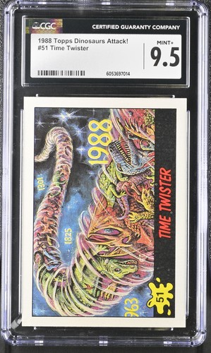 1988 topps cgc dinosaurs - cgc, 9.5