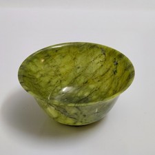 Ciotola Pietra Verde Giada Serpentino Scodella Portagioie Centrotavola Orientale