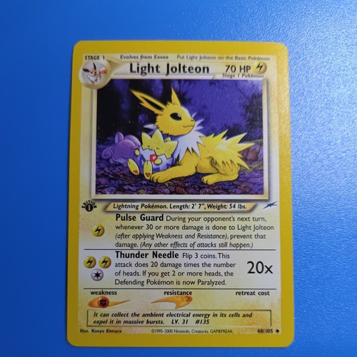 Pokemon light jolteon - light, neo