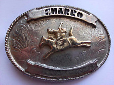 EL CHARRO FIBBIA BELT BUCKLE CINTURA MOD. RODEO PANINARO VINTAGE 80