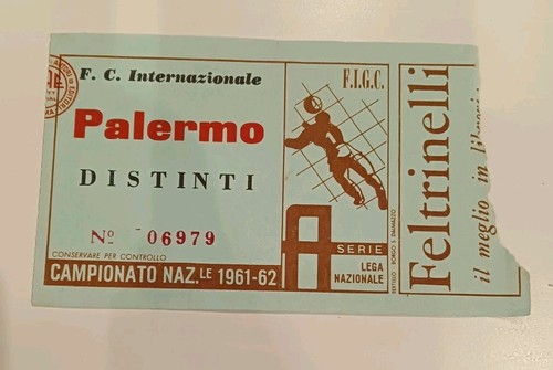 Inter palermo used ticket - inter, vs