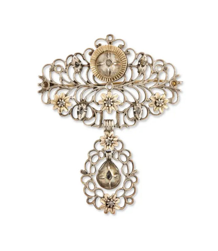 Antica spilla papillon in - spilla,