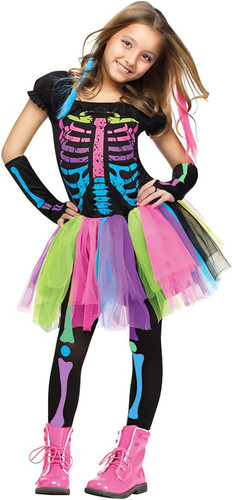 Costume scheletro bambina - costume,