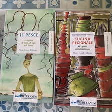 Lotto 2 Libri Ricette Slow Food editore - Edizioni Speciale Per Banca Mediolanum