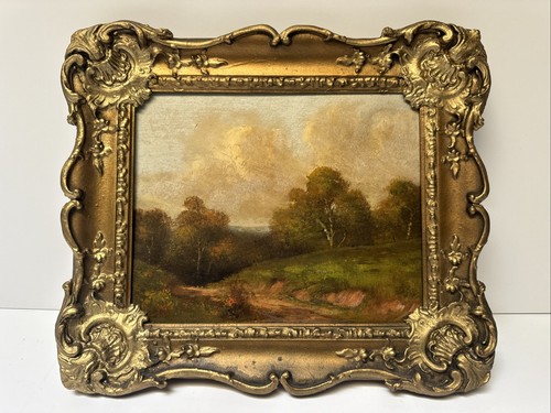 Antico quadro paesaggio
