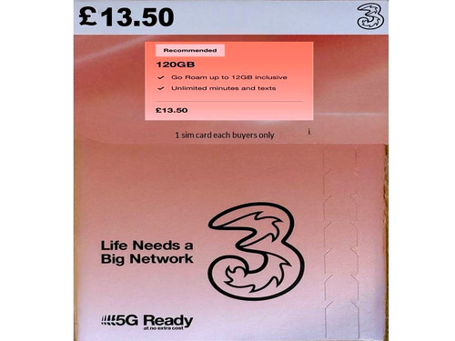 120gb dati 4g uk - 3g,