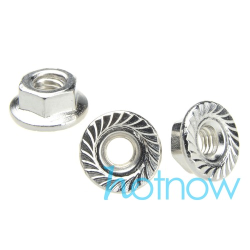 Hexagon nut with flange - hexagon,