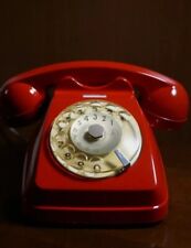 telefono fisso Sip a disco anni 70  80  vintage Rosso Ferrari 