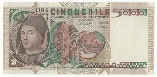 5000 lire antonello - 5000, messina