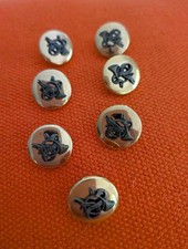 Hermes Vintage Buttons,Set Of