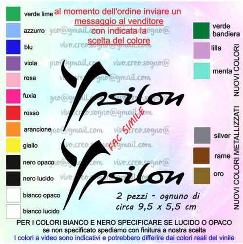 Adesivo sticker lancia ypsilon - sticker,