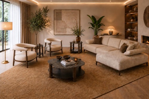 Elegante set soggiorno con