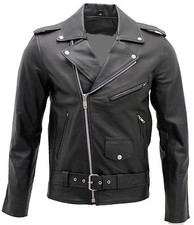 Giacca Biker In Pelle Nera