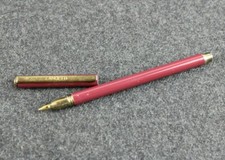 Vecchia Penna a Sfera LANCETTI D'epoca Taiwan Bordeaux da Collezione Fine 