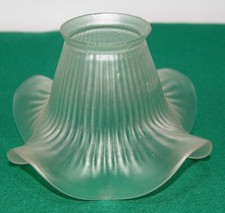 Antico ricambio in vetro (tulipe) bianco per applique-lampada-lampadari ('900)