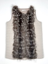 Gilet piumino d'oca pelliccia