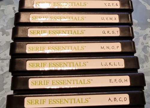 Sizzix serif essentials set - sizzix,