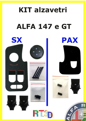Kit alzavetri pulsantiere - kit,