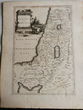 STAMPA CALCOGRAFICA PALESTINA SEU TERRA SAN 1750 ca. (INC. R. W. SEALE?)cm 42x55