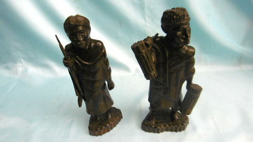 Scultura personaggio legno - scultura,