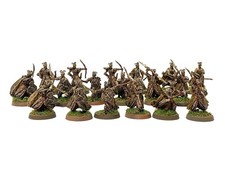 MIRKWOOD ELFO GUERRIERI CORAZZATI 18 signore degli anelli warhammer 28mm Dipinto